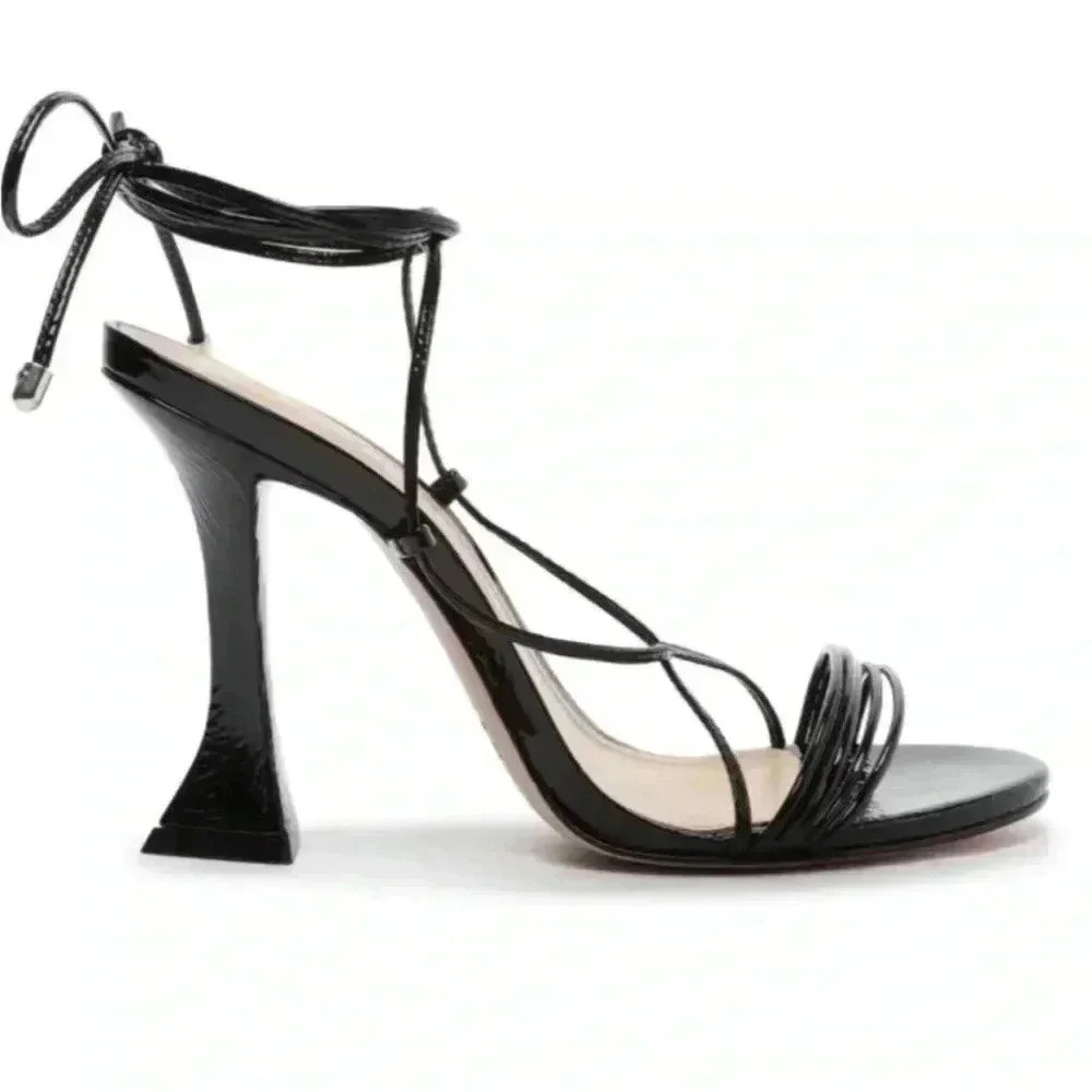 SCHUTZ Arceli Black Patent Leather shoes with leather Sole Sz 8.5